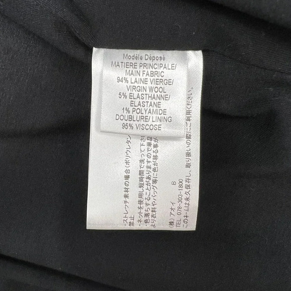 Paule Ka Paris Women's 8 Single Button Virgin Wool Blazer Gray Plaid‎ - Picture 5 of 7